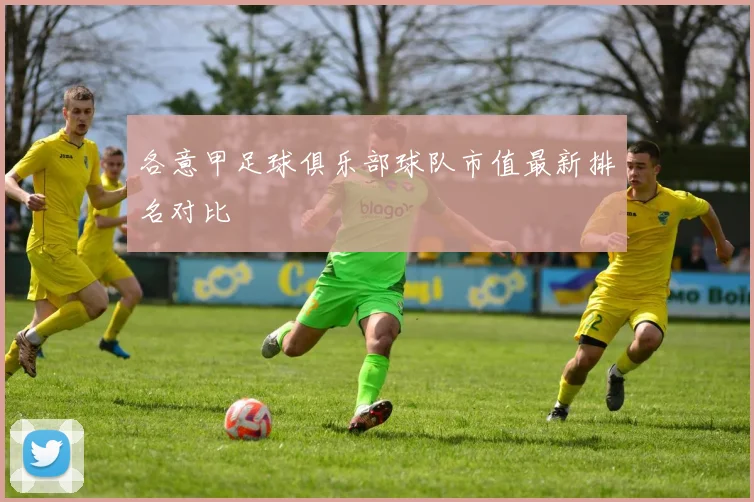 各意甲足球俱乐部球队市值最新排名对比